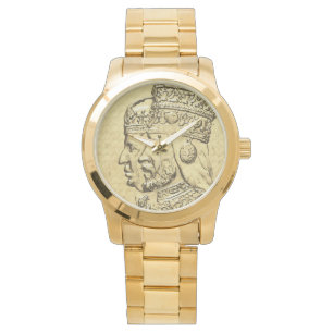 Haile Selassie Empress Menen Rasta som är lejon a Armbandsur