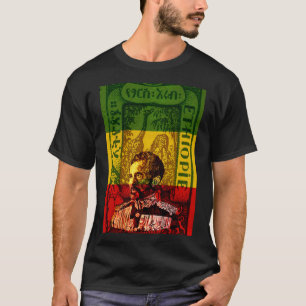 Haile Selassie Etiopien Rasta T-shirt