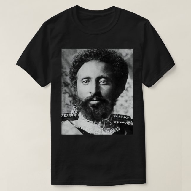 Haile Selassie Etiopien T-Shirt (Design framsida)