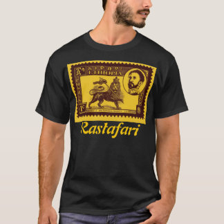 Haile Selassie frimärke Tee Shirt