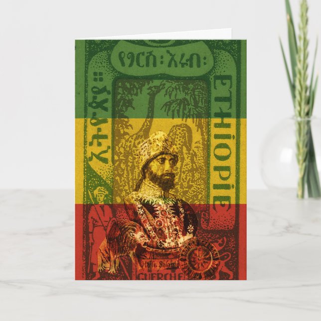 Haile Selassie Greeting Card Kort (Framsida)