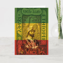 Haile Selassie Greeting Card Kort