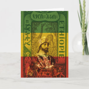 Haile Selassie Greeting Card Kort