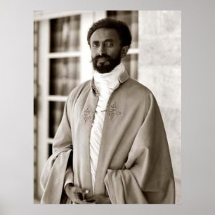 Haile Selassie - HAN - Rastafari - Träposter Poster