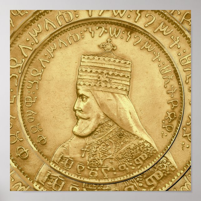 Haile Selassie HIM Jah Rastafari Aufsteller Poster (Framsidan)