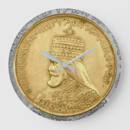 Haile Selassie HIM Jah Rastafari Aufsteller Stor Klocka