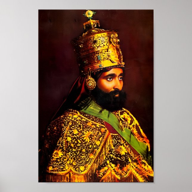 Haile Selassie HIM Jah Rastafari Kunstdruck Poster (Framsidan)