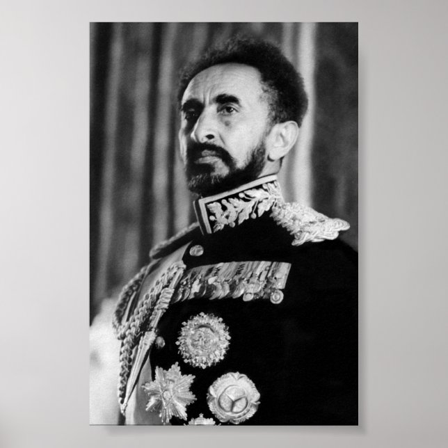 Haile Selassie HIM Jah Rastafari Rasta Reggae Root Poster (Framsidan)