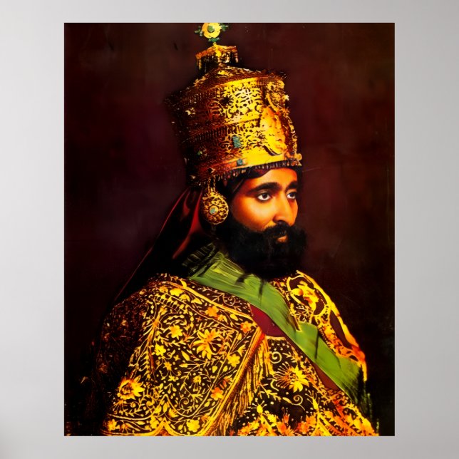 Haile Selassie - HIM - Rastafari - Postcard Poster (Framsidan)