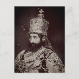 Haile Selassie - HIM - Rastafari - Postcard Vykort
