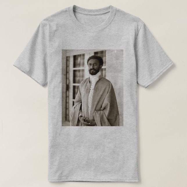 Haile Selassie - HIM - Rastafari - Rasta Shirt Tee Shirt (Design framsida)