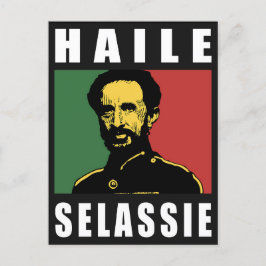 Haile Selassie - HIM - Rastafari - vykort