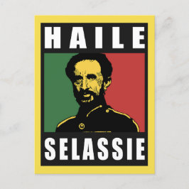 Haile Selassie - HIM - Rastafari - vykort