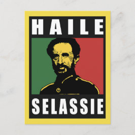 Haile Selassie - HIM - Rastafari - vykort