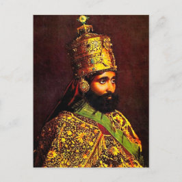 Haile Selassie - HIM - Rastafari - vykort