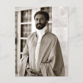 Haile Selassie - HIM - Rastafari - vykort
