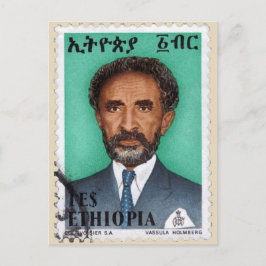 Haile Selassie - HIM - Rastafari - vykort