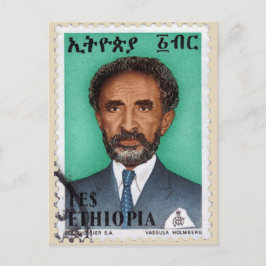 Haile Selassie - HIM - Rastafari - vykort