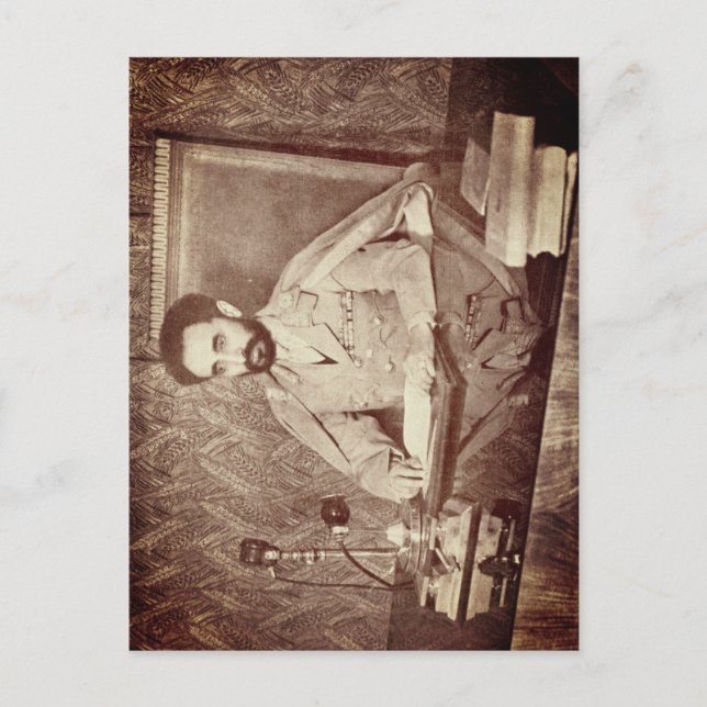 Haile Selassie - HIM - Rastafari - vykort (Framsida)