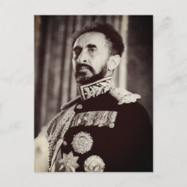 Haile Selassie - HIM - Rastafari - vykort