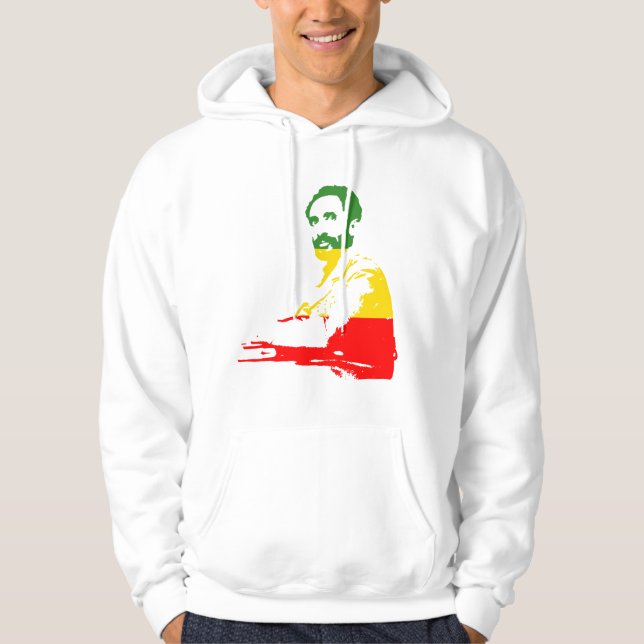 Haile Selassie hoody tröja Med Luva (Framsida)