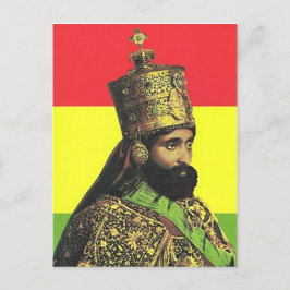 Haile Selassie I - HIM - Jah Rastafari - vykort