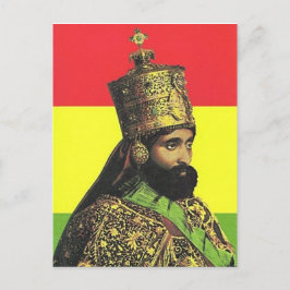 Haile Selassie I - HIM - Jah Rastafari - vykort