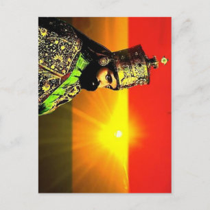 Haile Selassie I - HIM - Jah Rastafari - vykort