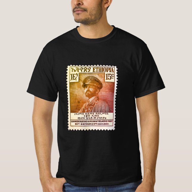 Haile Selassie I Jah Rastafari Rasta Reggae Tröjor (Framsida)