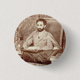 Haile Selassie I Jah Rastafari Reggae Rasta Button Knapp