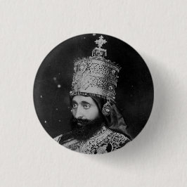 Haile Selassie I Jah Rastafari Reggae Rasta Button Knapp