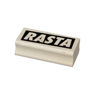 Haile Selassie I Jah Rastafari Trä Art Stämpel