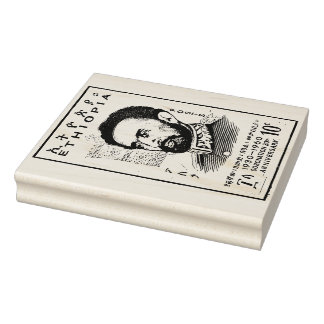Haile Selassie I Jah Rastafari Trä Art Stämpel