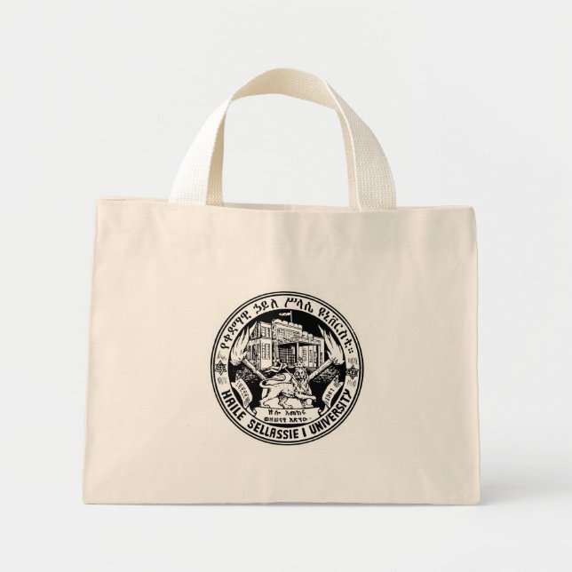 Haile Selassie i Universiteten - Tote Bag Mini Tygkasse (Framsidan)