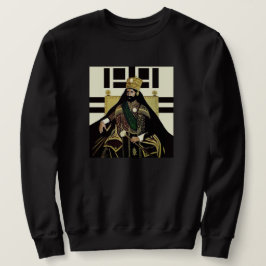 Haile Selassie Jah Rastafari Emperor Rasta Sweater Lång Ärmad Tröja