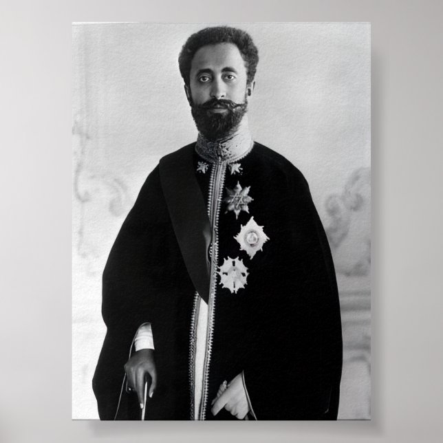 Haile Selassie Jah Rastafari Rasta Reggae Roots   Poster (Framsidan)