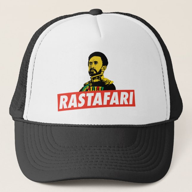 Haile Selassie - Jah Rastafari - Reggae Cap Keps (Framsida)