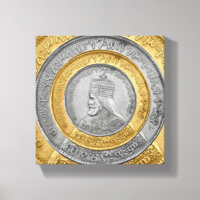 Haile Selassie Jah Rastafari Reggae Rasta Roots  Canvastryck (Framsida)