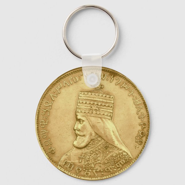Haile Selassie Jah Rastafari Reggae Rasta Roots  Nyckelring (Framsida)