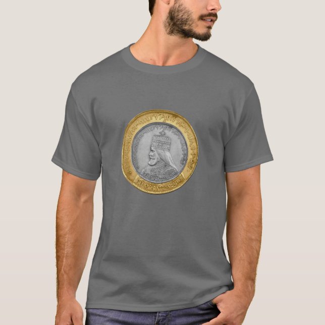 Haile Selassie Jah Rastafari Reggae Rasta Roots  T Shirt (Framsida)