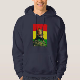 Haile Selassie Jah Rastafari Reggae Rasta Rötter Hoodie