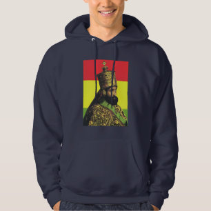 Haile Selassie Jah Rastafari Reggae Rasta Rötter  Hoodie