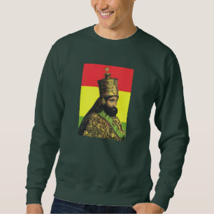 Haile Selassie Jah Rastafari Reggae Rasta Rötter  Lång Ärmad Tröja