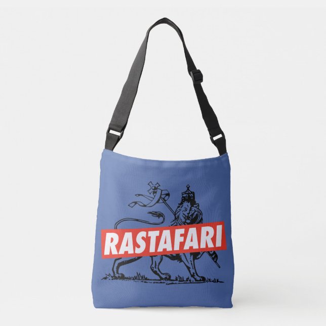 Haile Selassie - Jah Rastafari - Reggae Roots Bag Axelväska (Framsida)