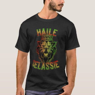 Haile Selassie Jah Rastafari Reggae T Shirt