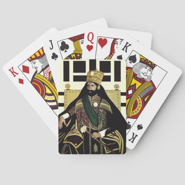 Haile Selassie - King of the Kings - Poker Cards Spelkort (Baksidan)