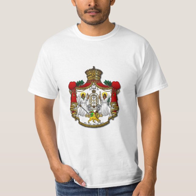 Haile Selassie krönar jag - vitT-tröja T Shirt (Framsida)