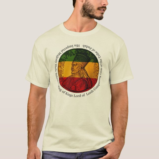 Haile Selassie kung av kungT-tröja Tee Shirt (Framsida)