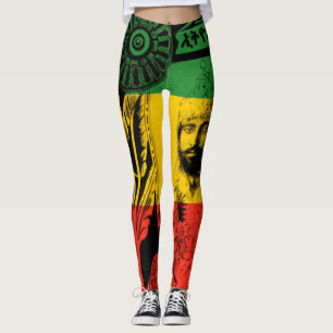 Haile Selassie Leggings Lejona av Judah Design
