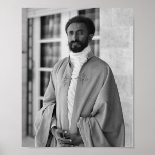 Haile Selassie Lejonare Rasta Solomon Jah Rastafar Poster